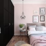 красивая розовая спальня