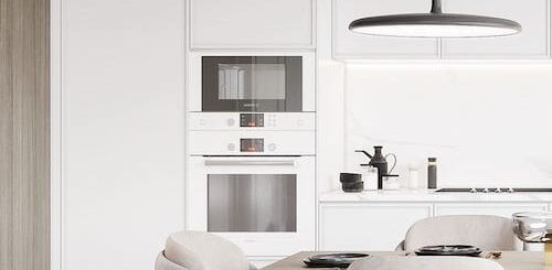 дизайн интерьера белой кухни