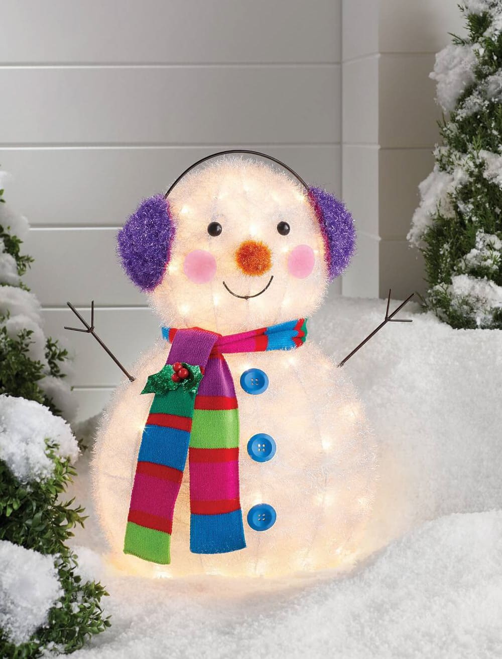 Снеговик – новогодние игрушки, сделанные своими руками